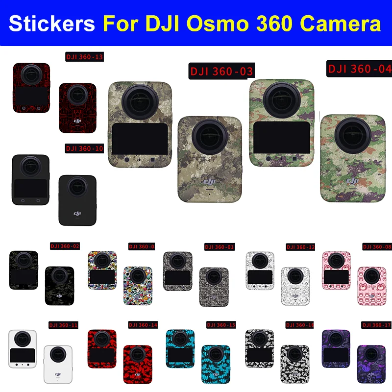 Anti-scratch Decals For DJI Osmo 360 Camera Protective Film Decoration Stickers For OSMO 360 Personalized Refit Skin Accessories