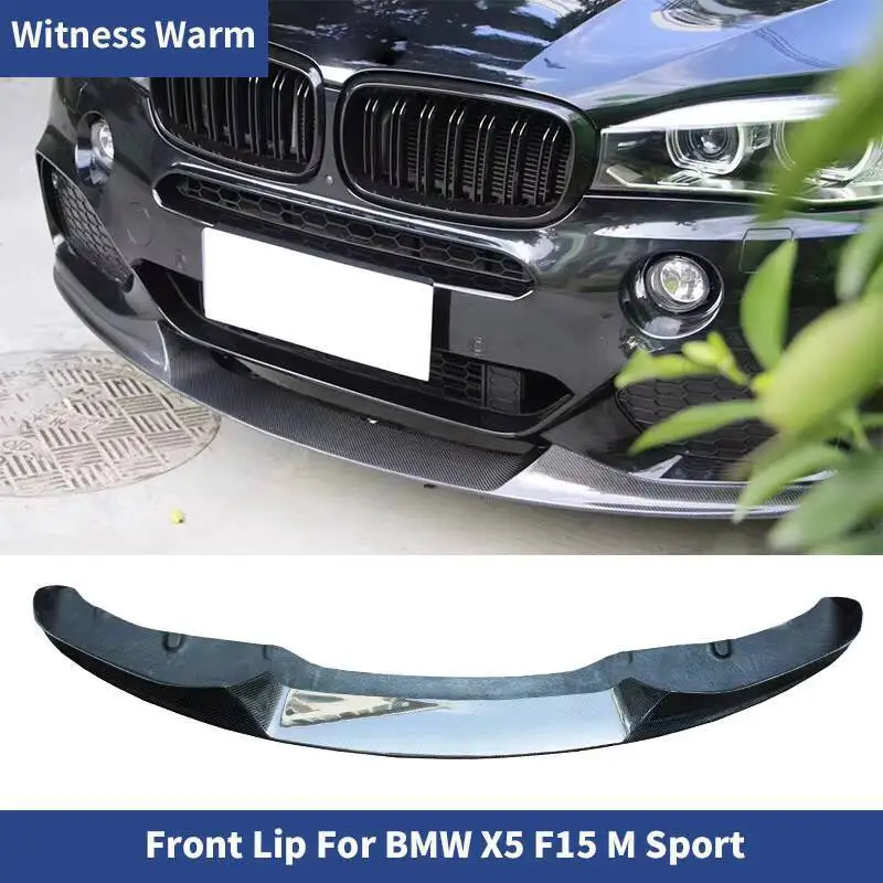 Pour BMW X5 F15 m-tech m Sport fibre de carbone pare-chocs avant lèvre séparateur pelle avant 2013-2018