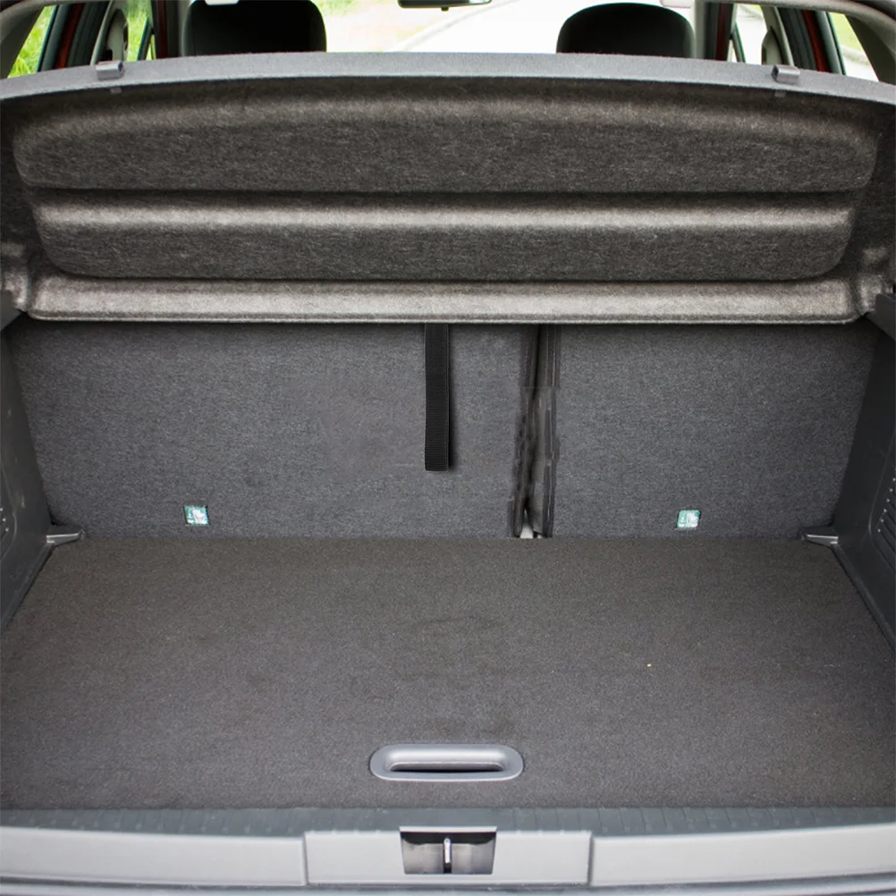 

2Pcs Trunk Pull Cover Strap Nylon Material Auto Accessories Convenient Pull Cord for Car Trunk Organizer Black