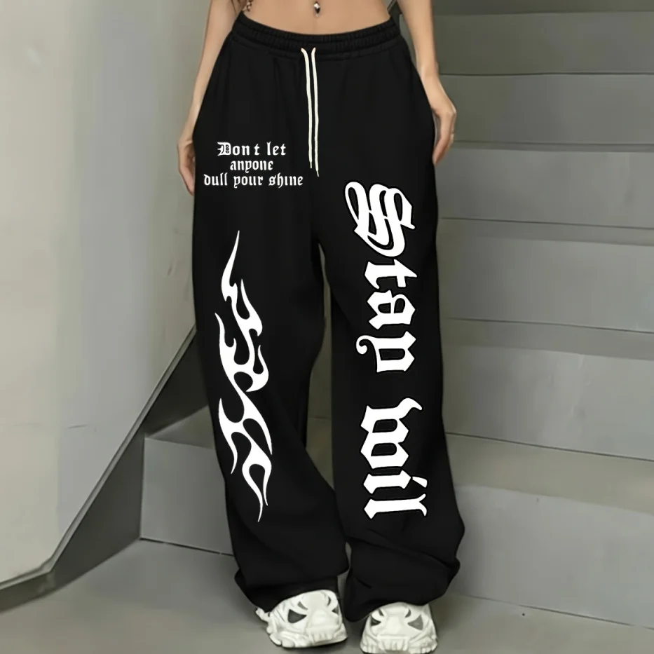 

Summer Gothic Straight Leg Pants for Men Casual Sports Street Wear Fashion New Hot Selling Kids And Women's Clothing
