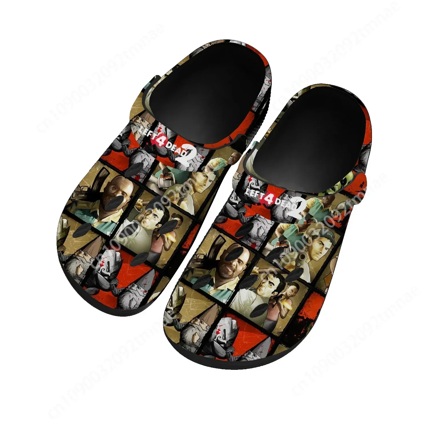 

Left 4 Dead 2 Home Clogs Cartoon Game Mens Womens Youth Boys Girls Sandals Shoes Garden Bespoke Custom Shoes Beach Hole Slippers