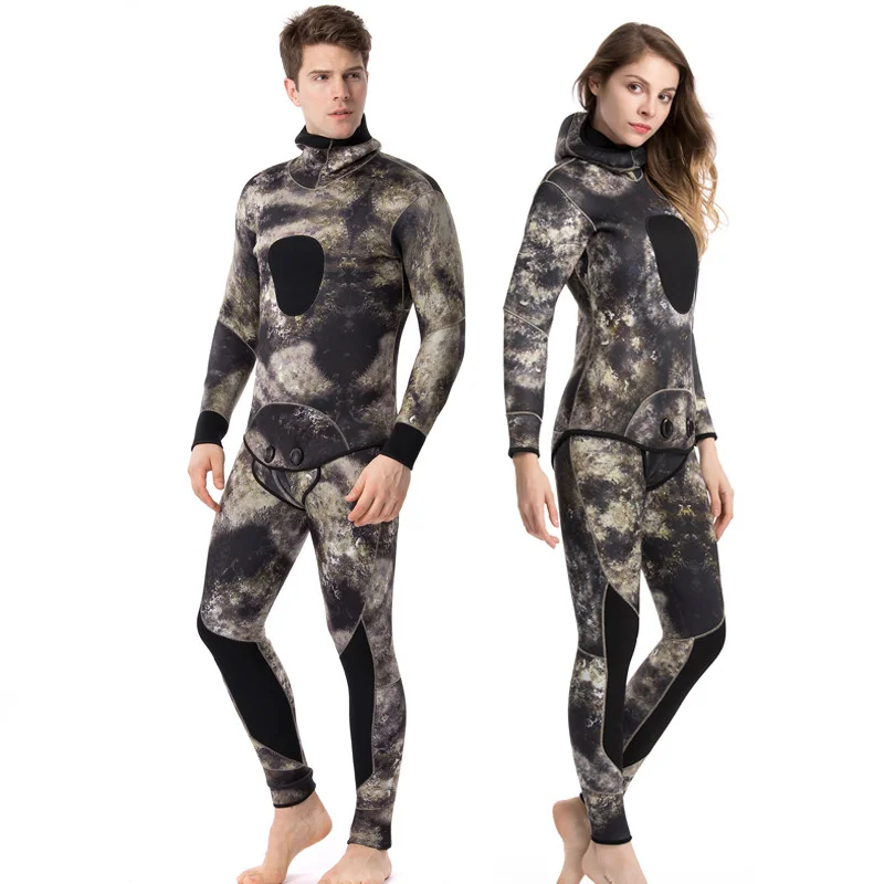 diving-suit-rubber-15-3-5-7mm-camouflage-male-and-female-split-with-hat-thickened-warm-fishing-and-hunting-clothes