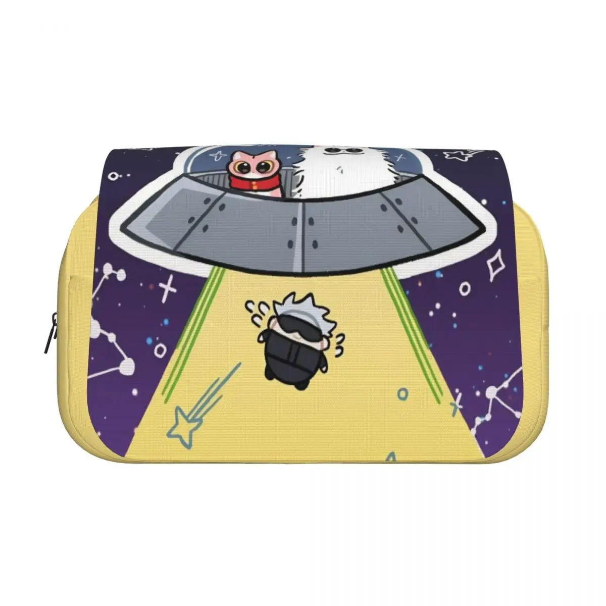 Double Clamshell Pen Case Jujutsus Kaisens Anime Pencil Box Pen Holder for Girl Boy Bag Office Zipper Accessories
