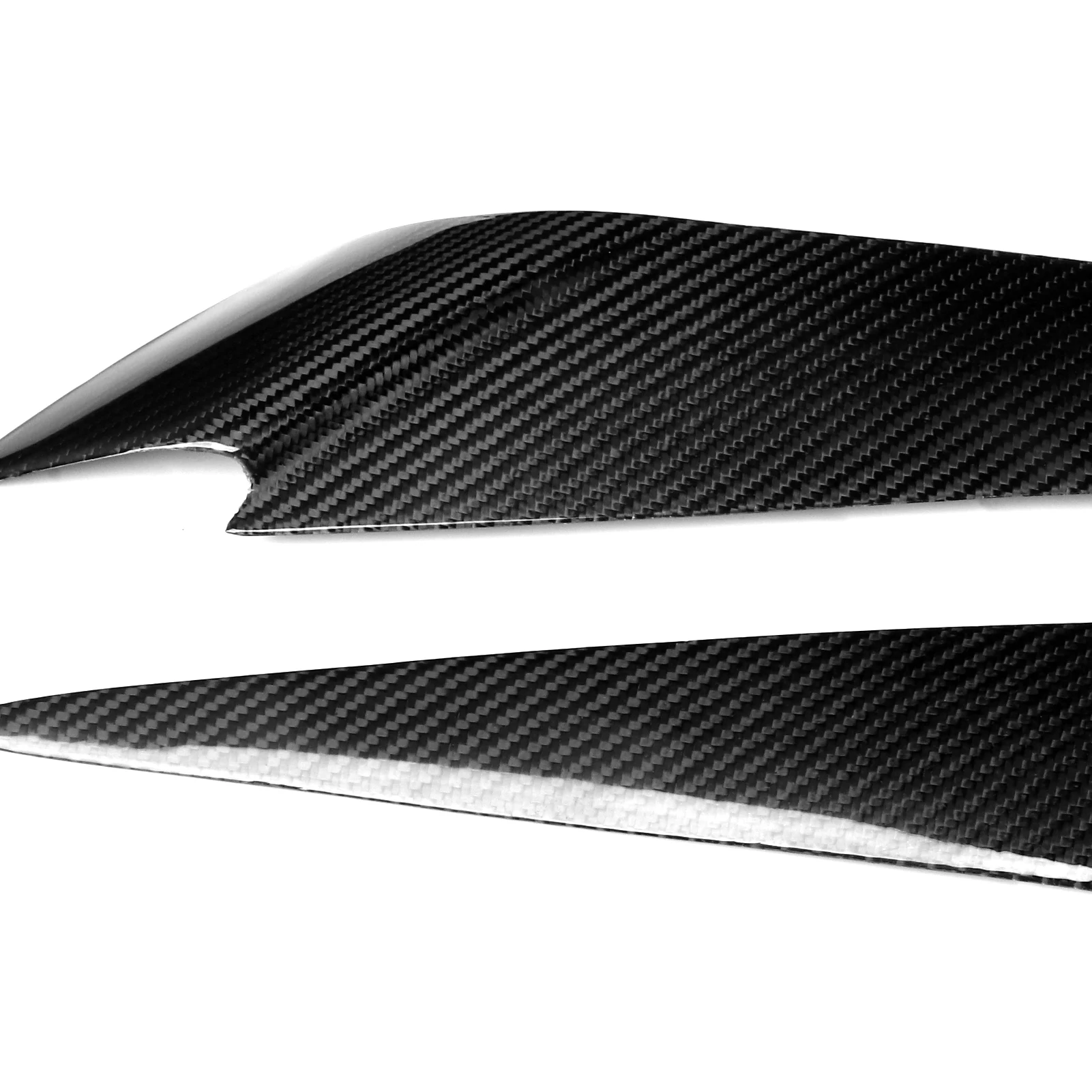 For BMW X1 E84 2009-2015 Real Dry Carbon Fiber Front Headlamps Eyebrow Panel Car Accessories Exterior Decorative Modification