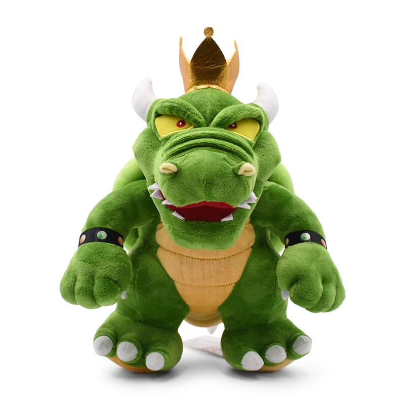 Cartoon Mario Bowser Wedding Dress Bowser Green Bowser Plush Toys Anime Soft Stuffed Dolls Birthday gift for Kids