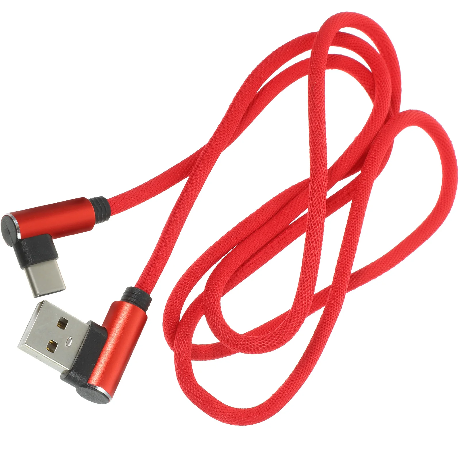 1m ângulo reto tipo-c carregamento trançado náilon 90 graus cabo usb c para sincronização de carga rápida transferência de dados cabo de carregamento para o telefone