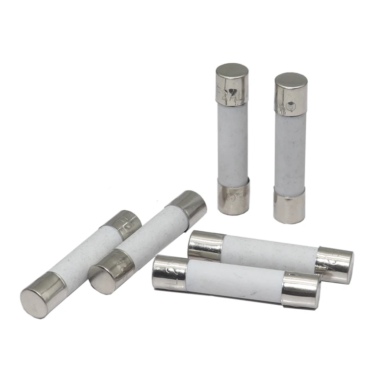 【10PCS】5X20MM 6X30MM Fast Blow Ceramic Fuse 5*20mm 250V 0.1A 0.25A 0.5A 1A 1.5A 2A 2.5A 3A 3.15A 4A-30A Slow Break The Fuse Tube