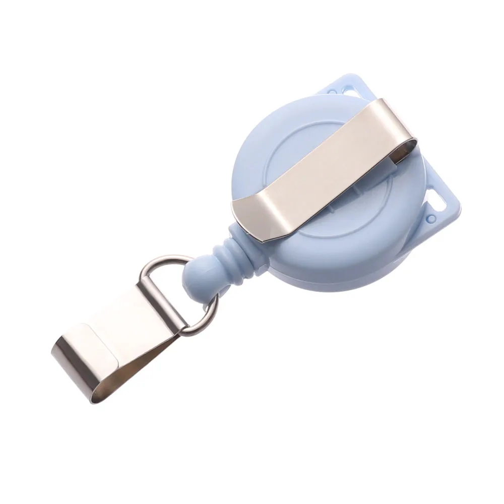 Fosco Clip Badge Holder, ID Badge Reel, Cordão Clip, Material Escolar, Pull Office Moda