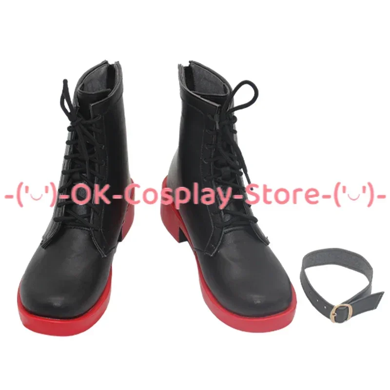 Tsunomaki watame cosplay sapatos vtuber cosplay prop sapatos de couro do plutônio botas de festa de halloween feito sob encomenda