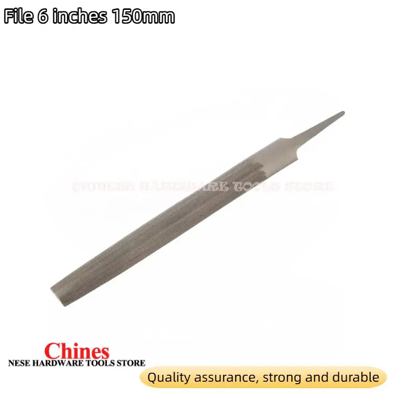 Lima de acero Industrial de 6 pulgadas, escofina de dientes medios, lima plana para ajuste, metalurgia, carpintería, lima de escofina de acero