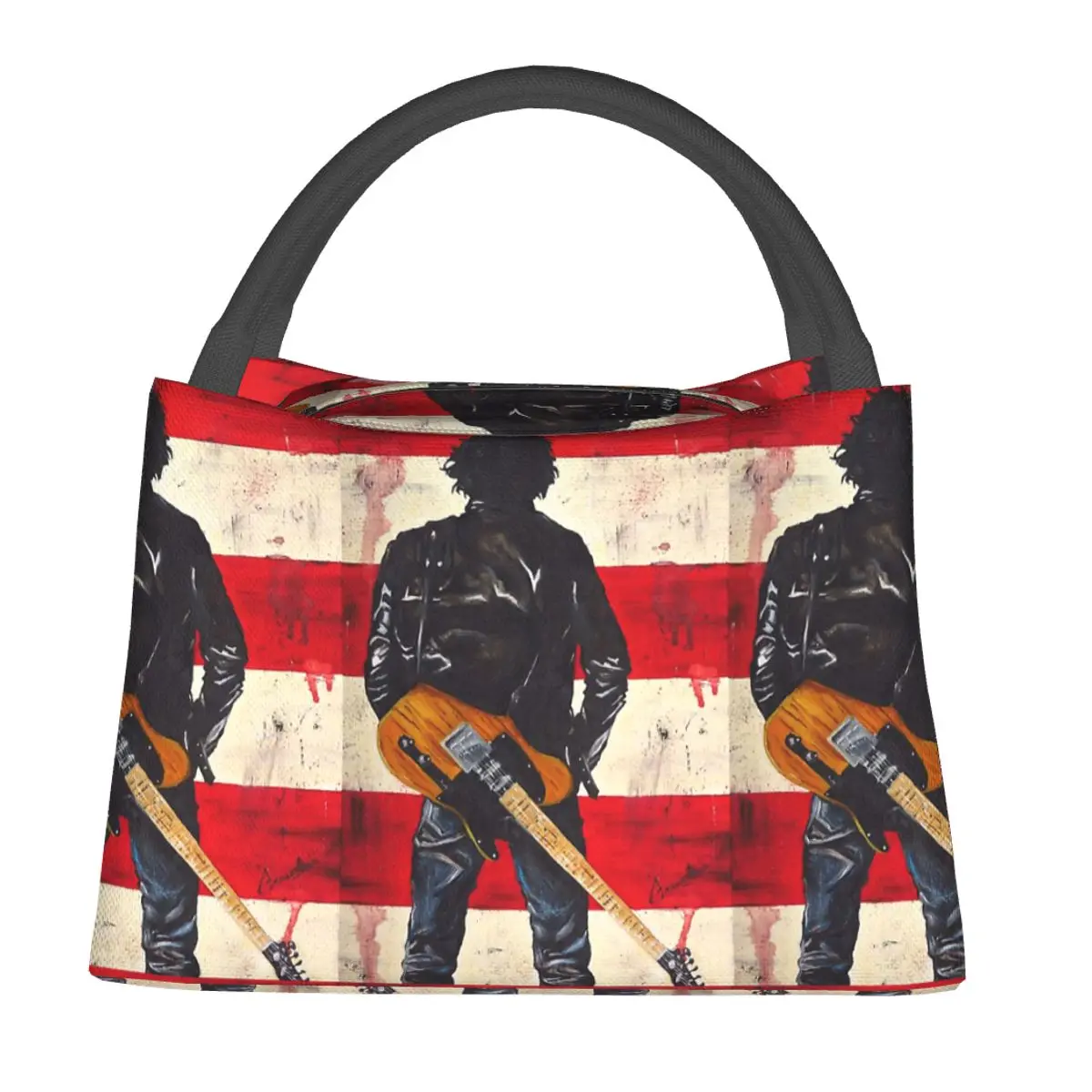 Bruce Springsteen Lunch Bags Insulated Bento Box Lunch Tote Resuable Picnic Bags Thermal Bag for Woman Girl Work