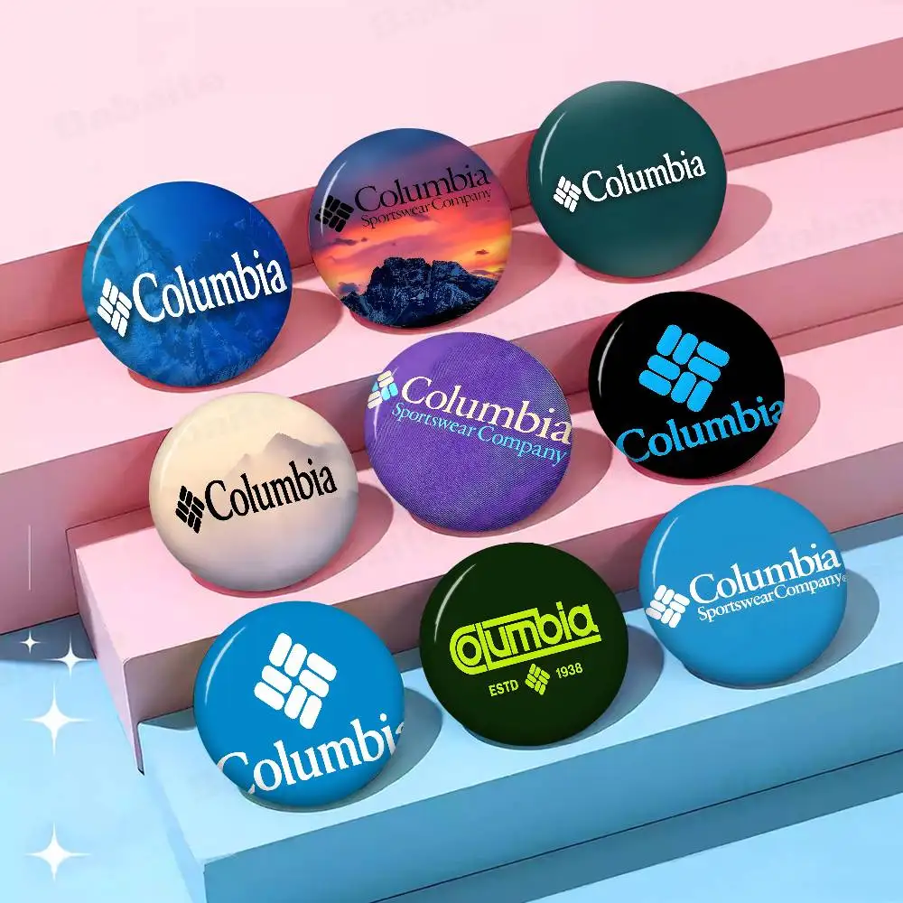 C-Columbia Outdoor Brand New  Brooches Soft Button Pin Funny Silly Gnarpy on A Skateboard Meme Badge Gamer Collection Gifts