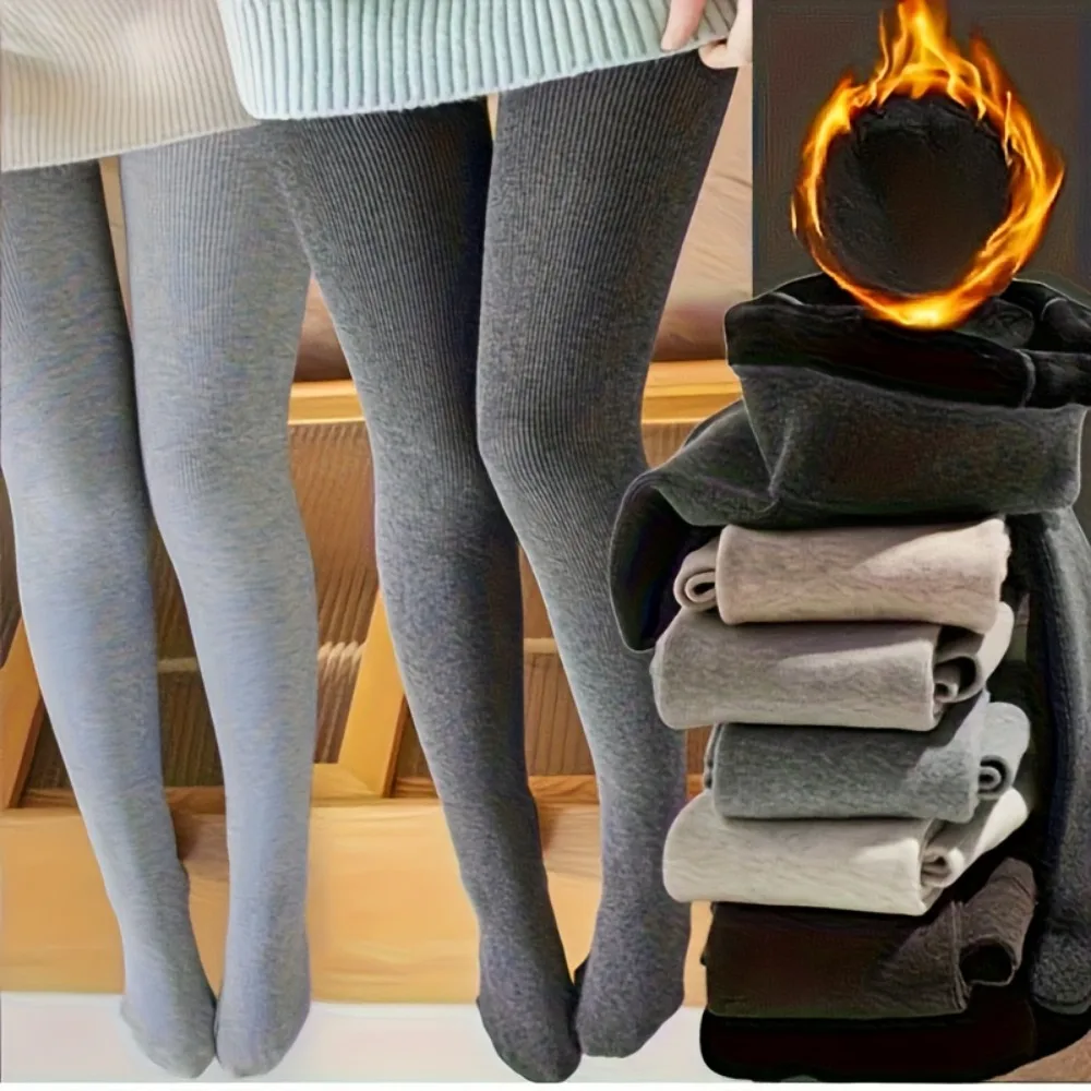 1PC High-Waisted Slim-Fitting Leggings Women'S Autumn and Winter Micro-Compression Slim-Fit One-Piece Velvet Warm Pants 2026