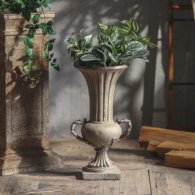 

Винтажная европейская декоративная ваза ручной работы в стиле рустик/шебби-шик для дома, антикварная