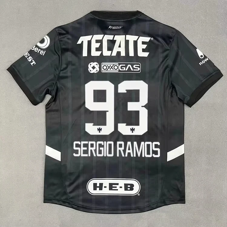 2025-2026 Nueva camiseta de fútbol Monterrey impresa en 3D más vendida para hombres y mujeres, camiseta de secado rápido, camiseta transpirable