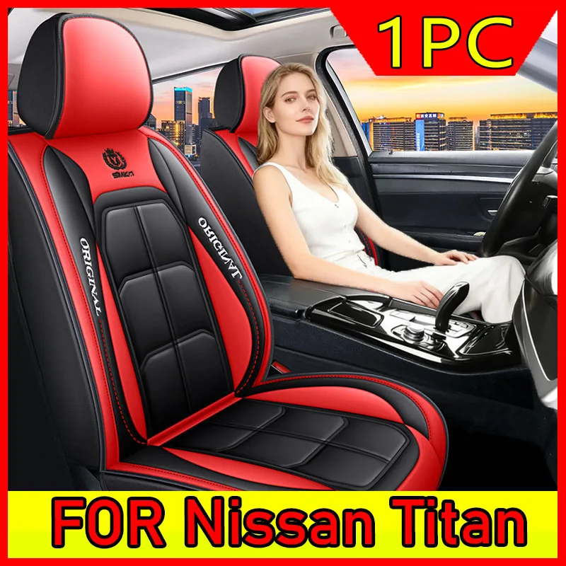 

FOR Nissan Titan Full-Wrap Car Seat Cover for Front Single Muscle Seat – Waterproof PU Leather, Wear-Resistant