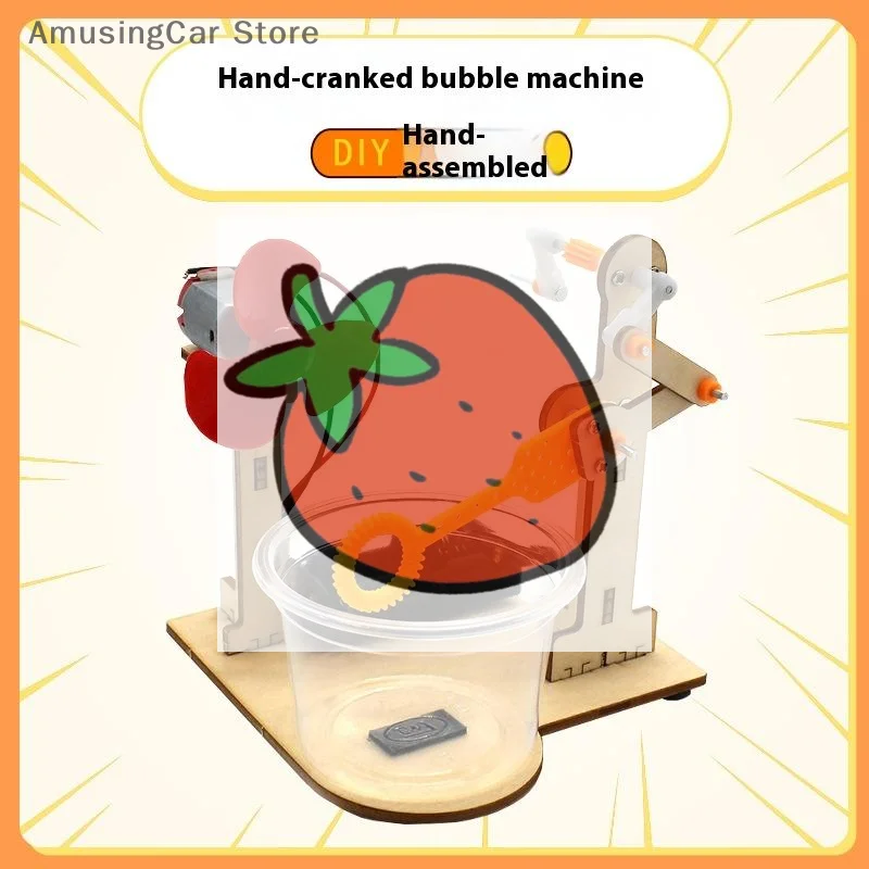 Leren speelgoed voor kinderen - DIY houten bellenmachineset voor wetenschappelijke experimenten