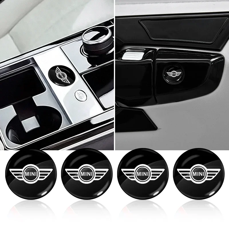 

15mm Car keychain sticker door keychain sticker central control sticker For BMW Mini Cooper R56 R50 R53 F56 R60 2011 2012 2013