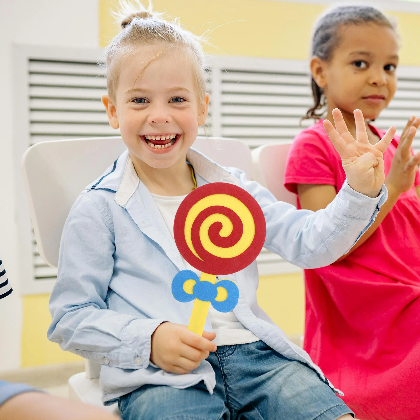 

Dance Lollipop Props 18cm Simulation Candy for Shower Wedding Party Photo Booth Performance Decoration