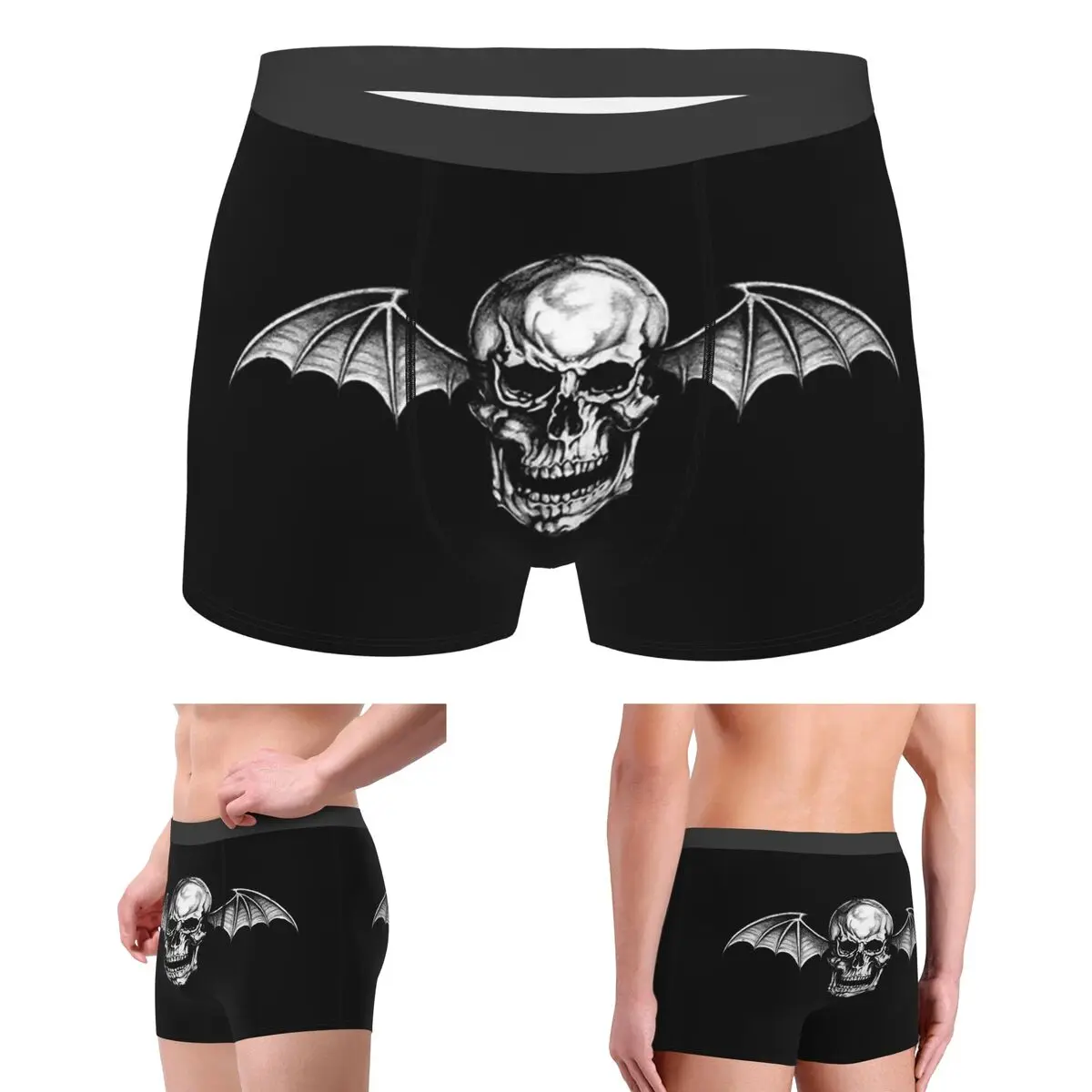 

Трусы-боксеры, шорты, трусики Avenged Sevenfold, мужское дышащее нижнее белье для мужчин, подарки бойфренду