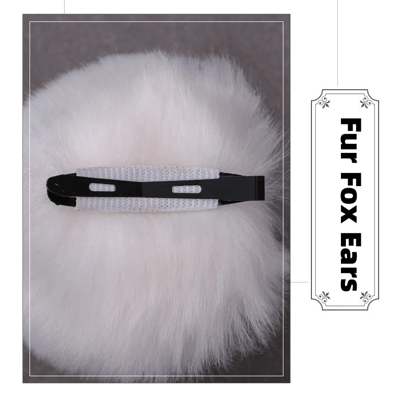 2025 New Anime Lolita Plush Cat Ear Hairpins Cute Cosplay Faux Fur Fox Ears Hair Clip Halloween Hair Clip Party Props