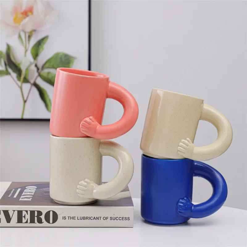Chubby   Handled Ceramic Mug   Ideal for Coffee, Ins   style, Internet   Famous, Breakfast   suitable Couple Water Cup, Chubby