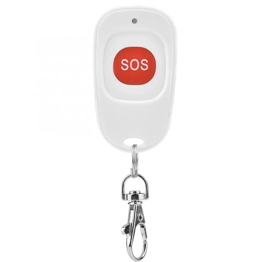 Wireless 433MHz SOS Emergency Button Alarm Portbale Mini Emergency Panic Wireless SOS Emergency Button Alarm White