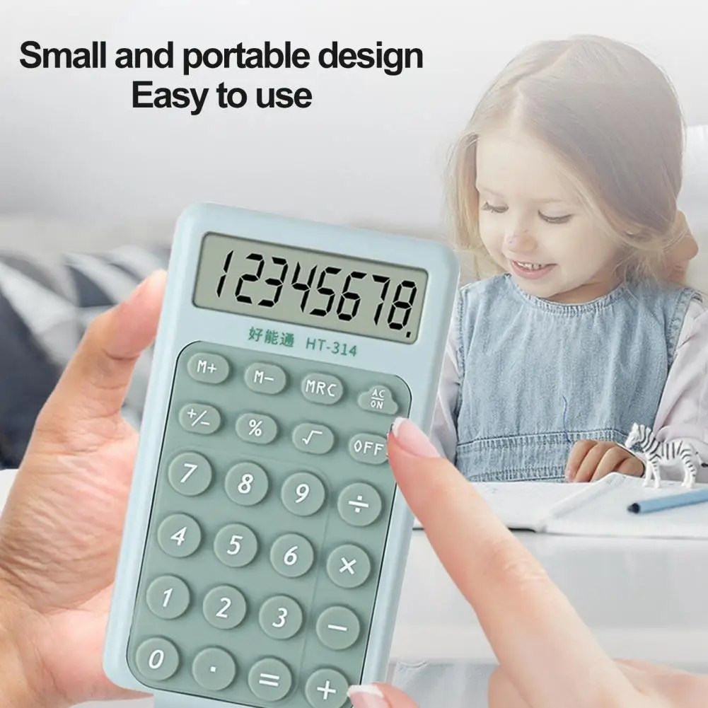 Durable Construction Calculator Accurate 8-digit Lcd Display Small Digital Desktop Calculator with Ergonomic for Efficient