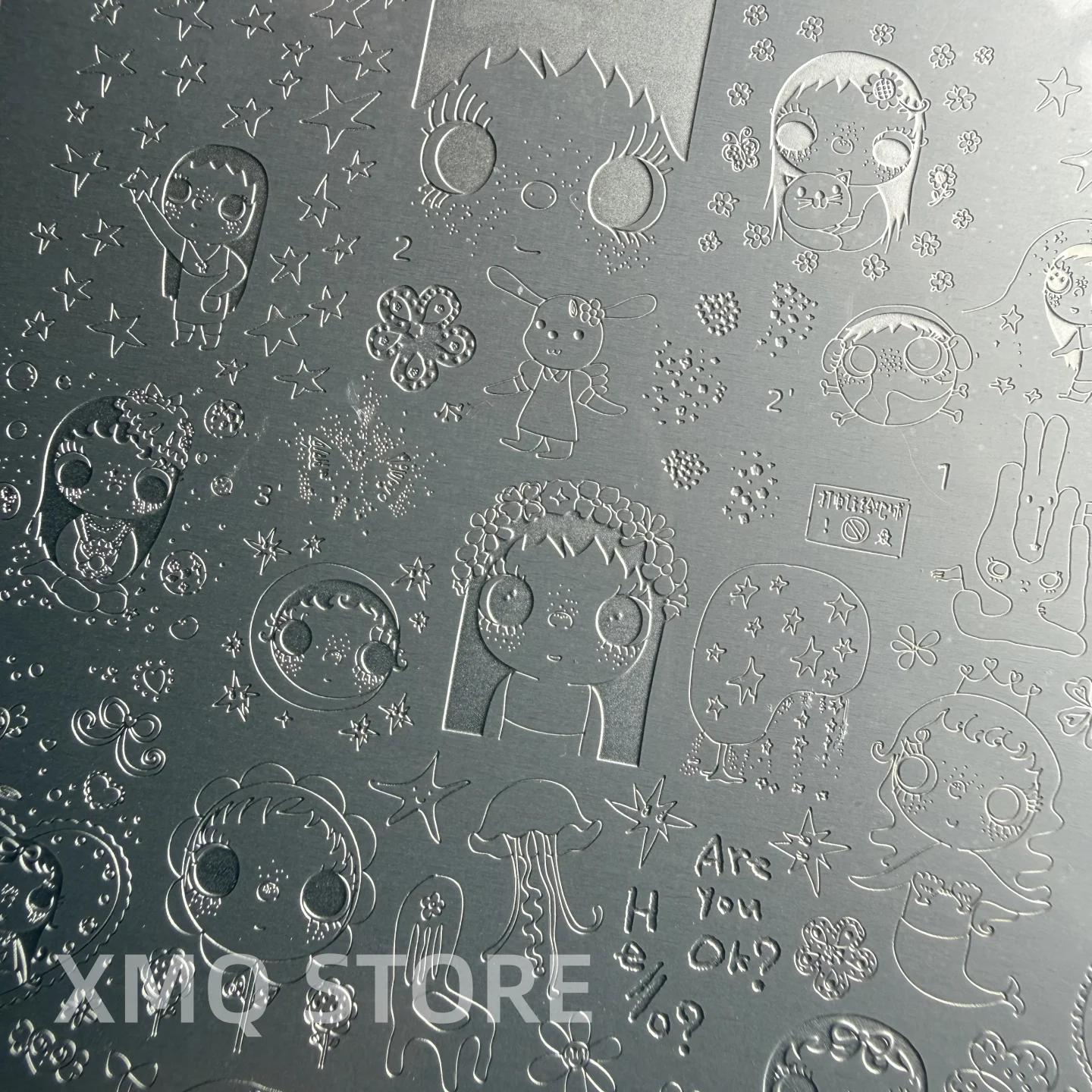 XMQ NAIL ART STAMPING PLATES LINES TEMPLATES LETTERS IMAGEPLATES - view 2