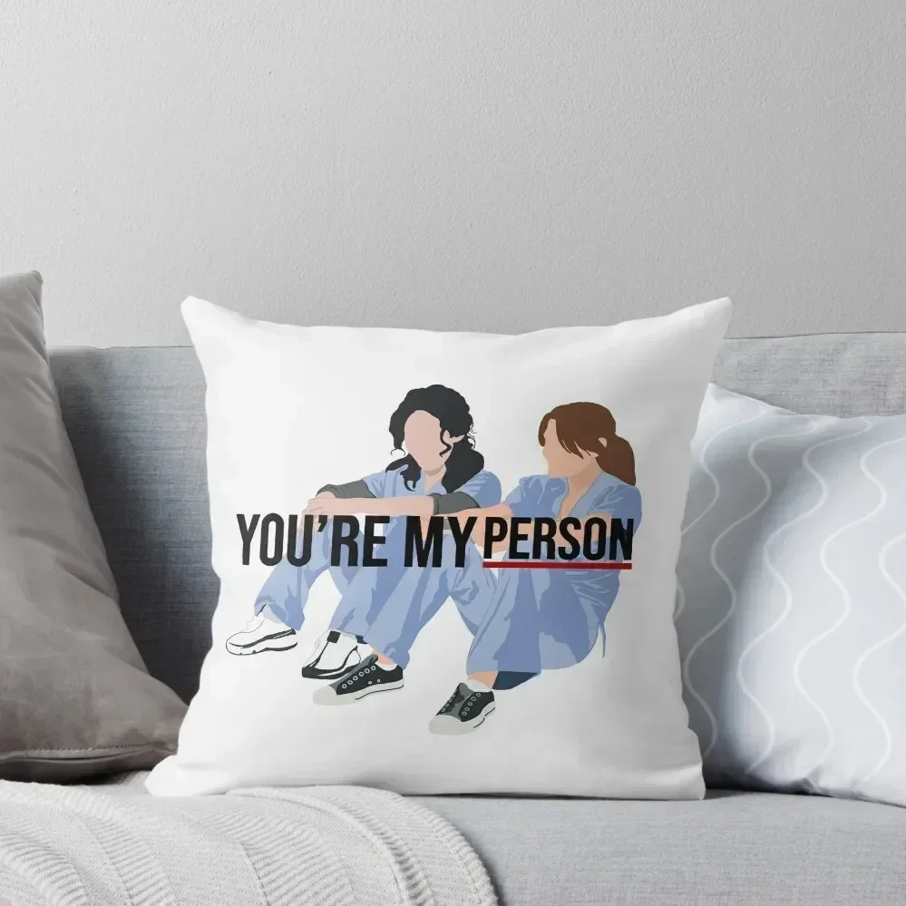 Meredith and Christina Greys My person Throw Pillow Decorative Cover For Living Room Ornamental Pillow pillow