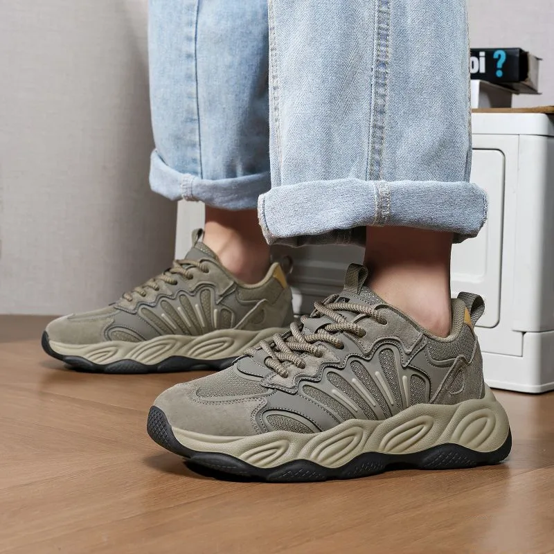 Men's Outdoor Camping Walking Shoe Classic Luxury Wear-resistant Work Shoes New Style Anti Slip Breathable Lace Up Sneakers Shoe
