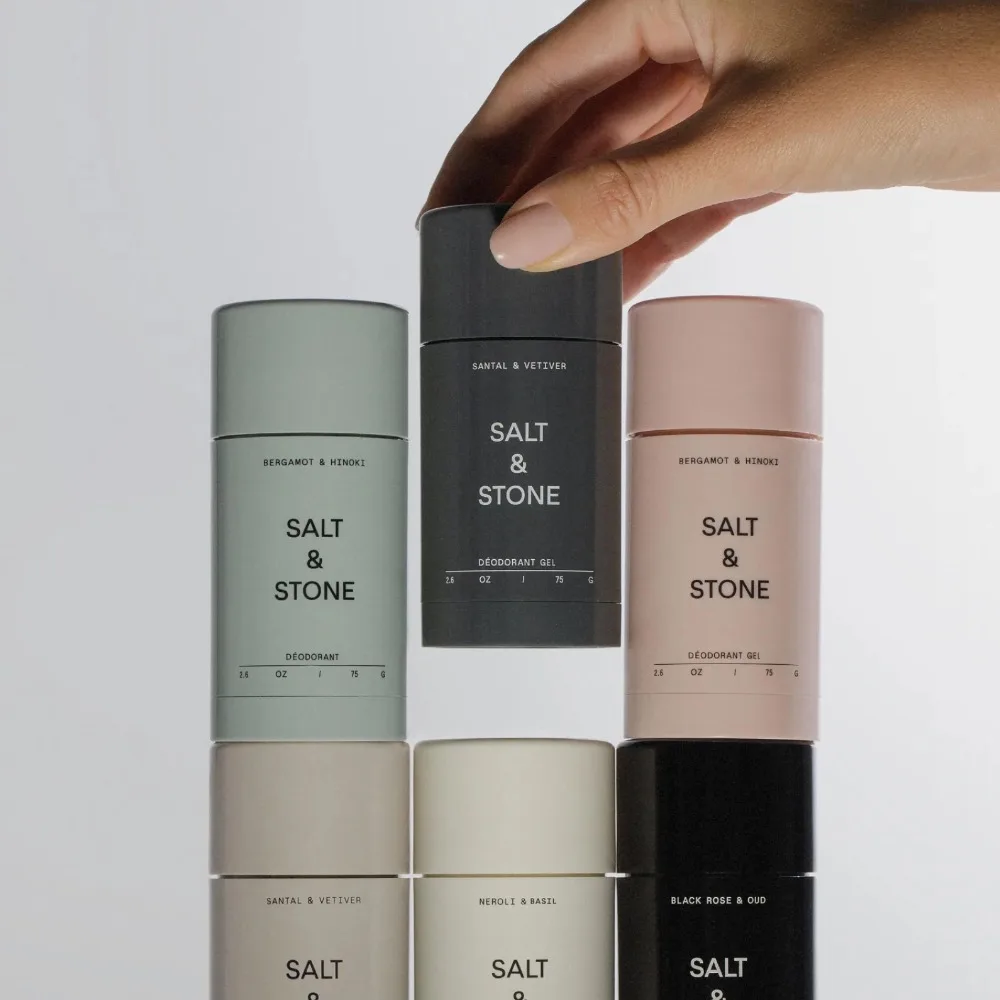 Salt & Stone Natural Deodorant Stick Body Deodorant Effectively Reduce Body Odor Smooth & Gentle Underarm Care Multiple Scents