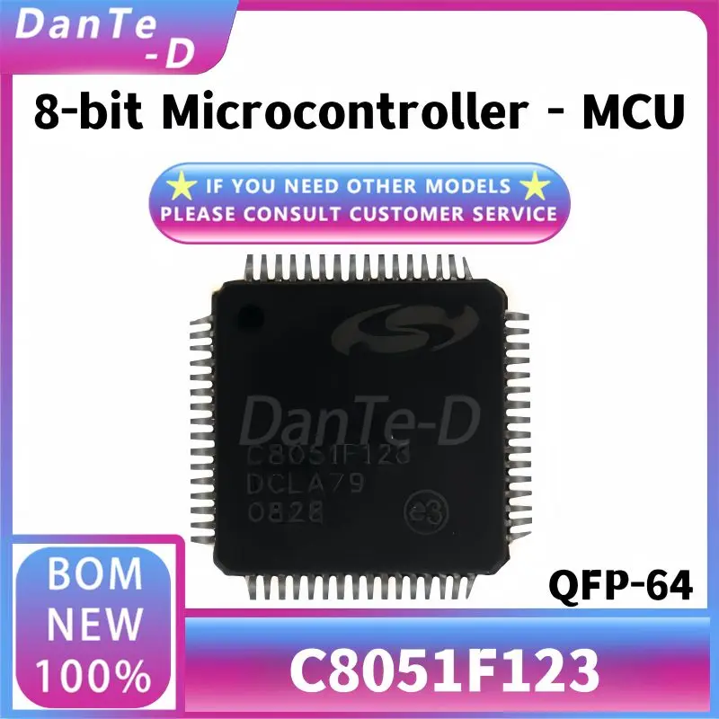 MCU رقاقة واحدة ، أصلية ، أصلية ، متحكم دقيق 8 بت ، حزمة QFP64