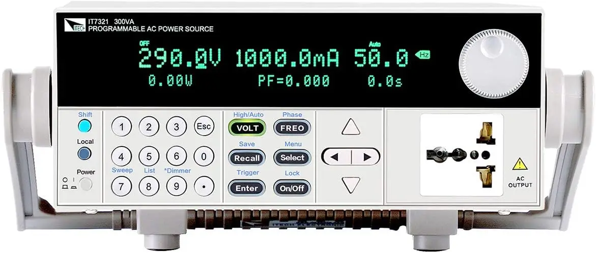 Itech Ac Power Supply 300V/3A/300Va Programmable Bench Adjustable Single-Phase Ac Power Source With Linear Amplification