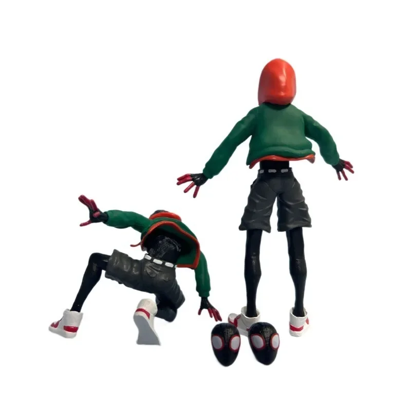 دمية أفنجرز مارفل سبايدر مان عبر ذا سبايدر فيرس مايلز موراليس ذات الرأس المزدوج نموذج سينتينيل قابل للجمع #6