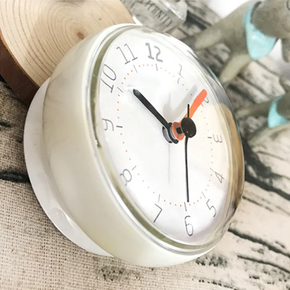 

1Pcs Anti-Fog Bathroom Clock Modern Minimalist Wall Clock Small Decorative Timepiece for Home Cafe Bar Hotel Waterproof Design