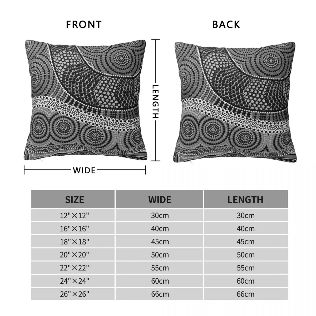 Australian Aboriginal Art 2 Square Pillowcase Polyester Linen Velvet Creative Zip Decor Pillow Case Room Cushion Cover