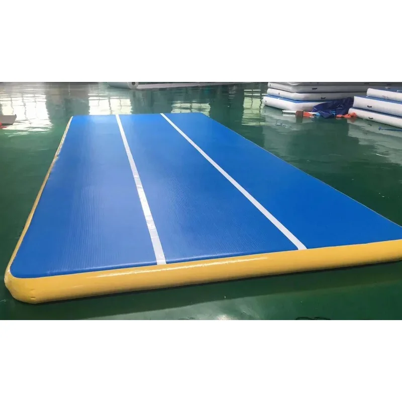 7.5x6x0.2m Gonfiabile Air Track Ginnastica Materasso Palestra Tumble Airtrack Piano Yoga Training Tumbling Con Pompa