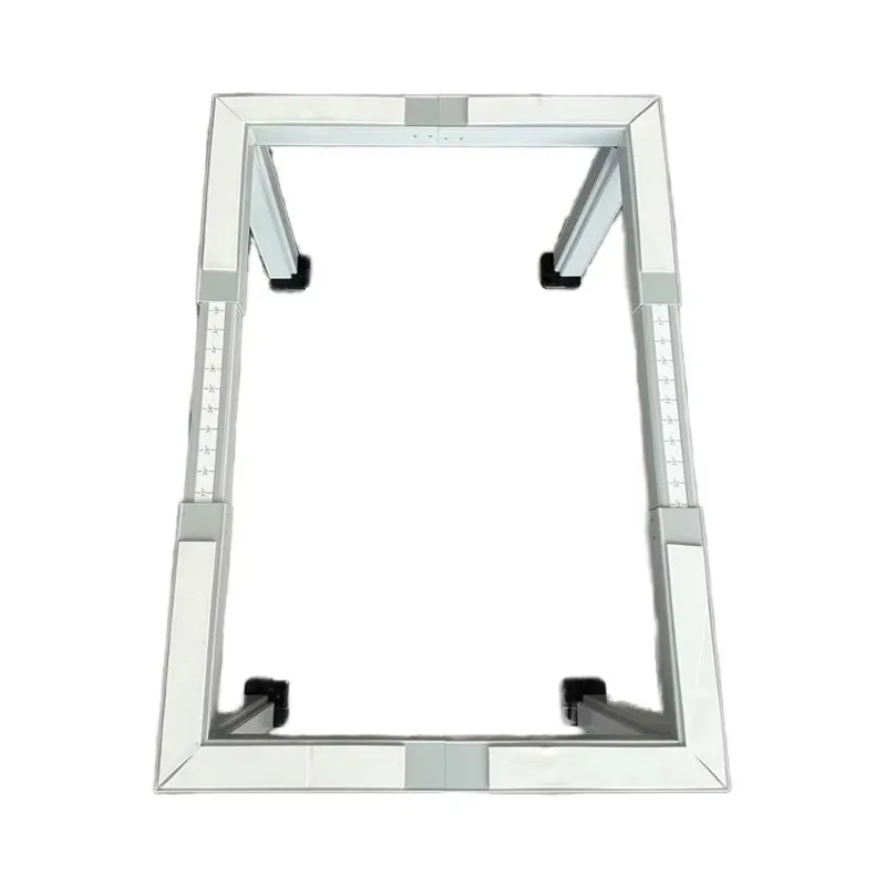 Retractable outdoor aluminum AC floor bracket Durable metal manufacturing bracket Hotel custom color size