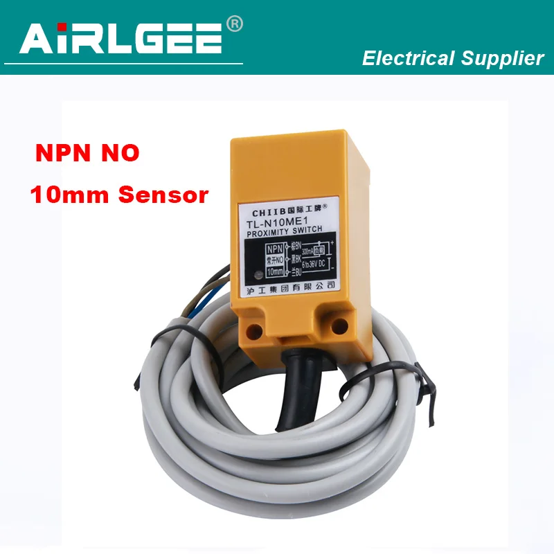 

TL-N10ME1 Индуктивный датчик обнаружения расстояния 10 мм, бесконтактный переключатель, 3 провода, NPN NO, 6-36 В постоянного тока