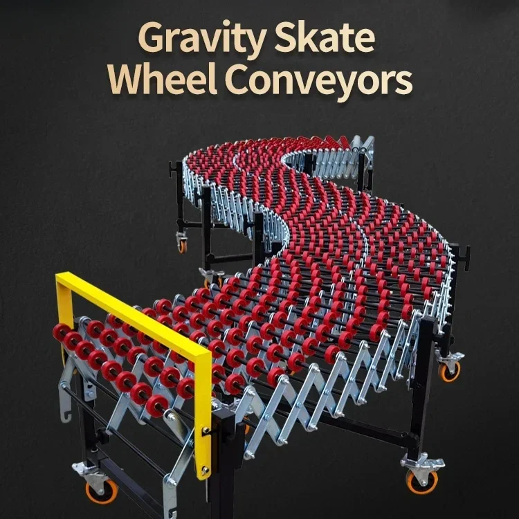 Custom OEM ODM Gravity Flexible Expandable Plastic Skate Wheel Roller Conveyor