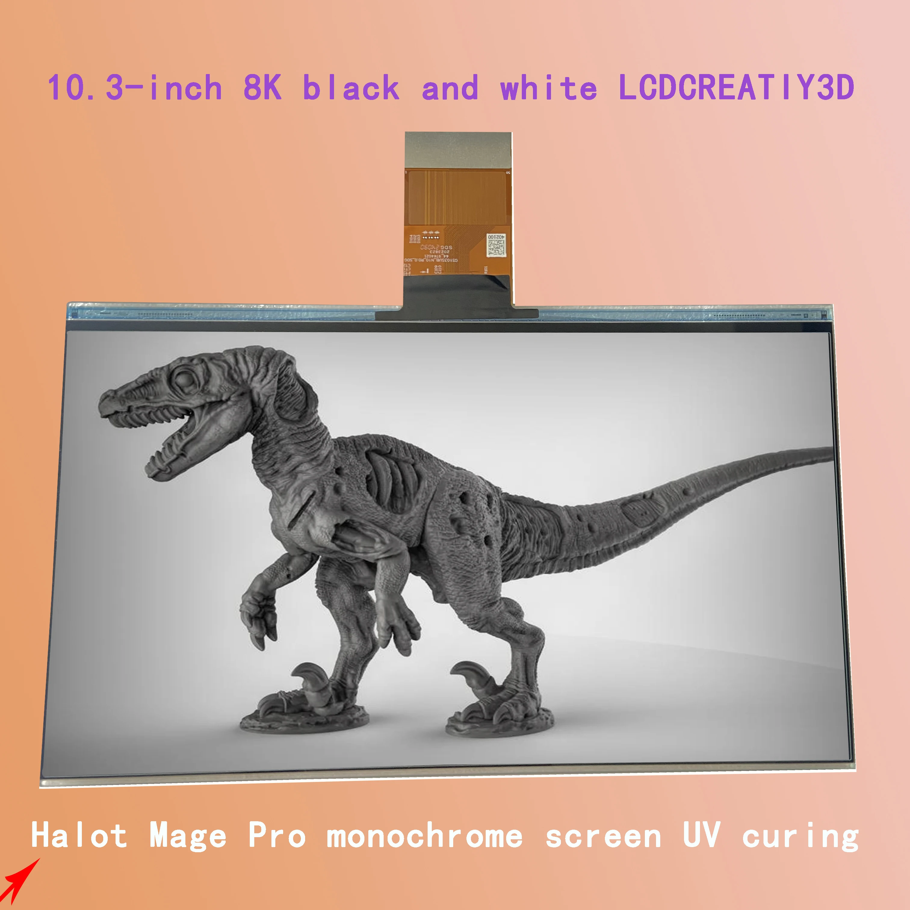 Imagem -04 - Crealidade 3d Halot Mage Pro Monocromático Tela Lcd Adequado para Impressoras 3d Milímetros Placa de Suporte Vidro Ips 10.3 8k