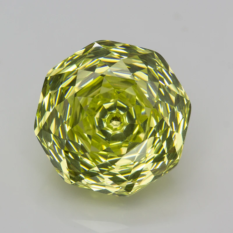 Apple Green Rose Cut Cubic Zirconia Stone 6.0mm / 7.0mm / 8.0mm / 10.0mm CZ Gemstones for Jewelry Making