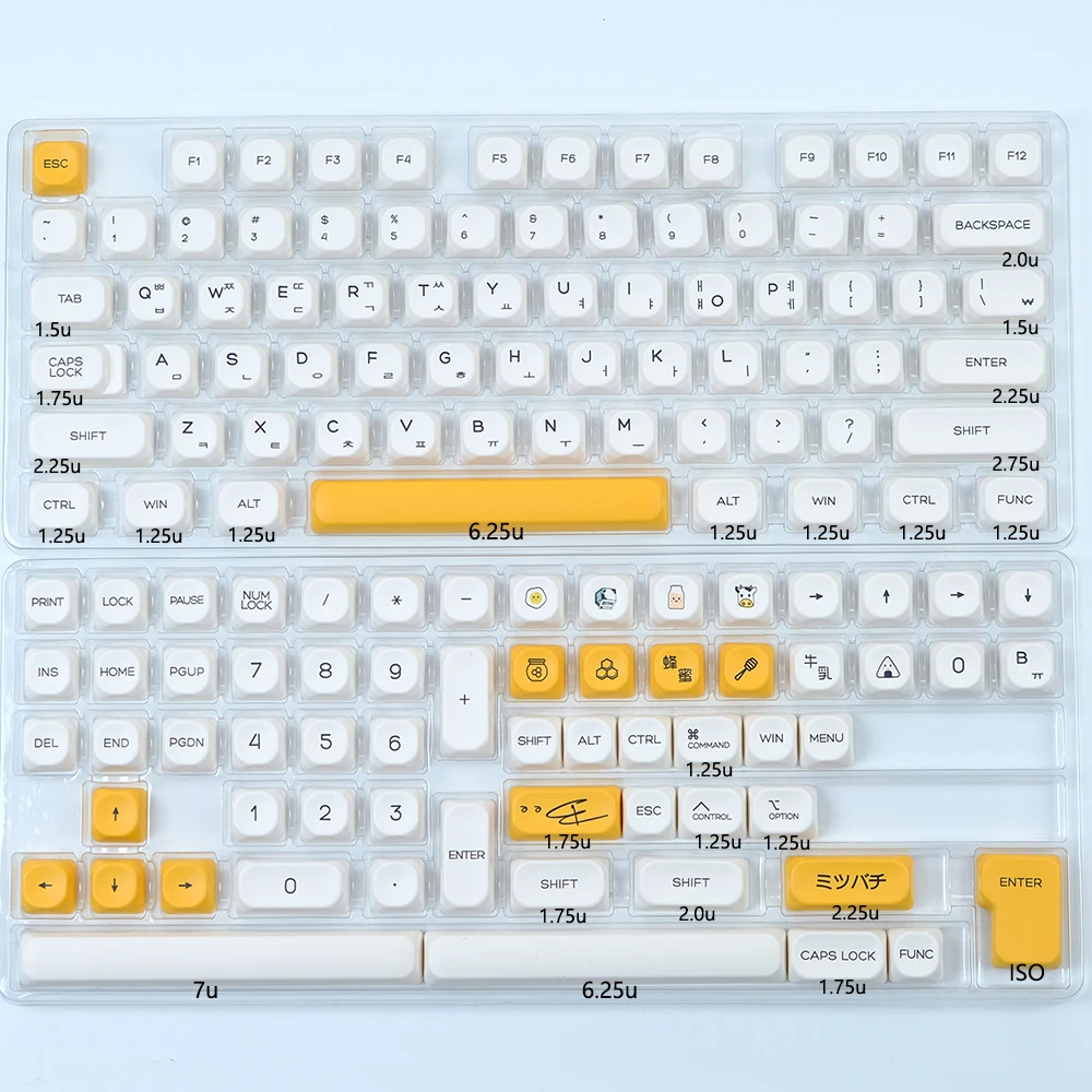 Kbdiy 138 Toetsen/Set Koa Profiel Mac Stijl Keycaps Pbt Russische Koreaanse Keycap Voor Mechanische Keyboard Gaming Retro Key Caps Gmk67