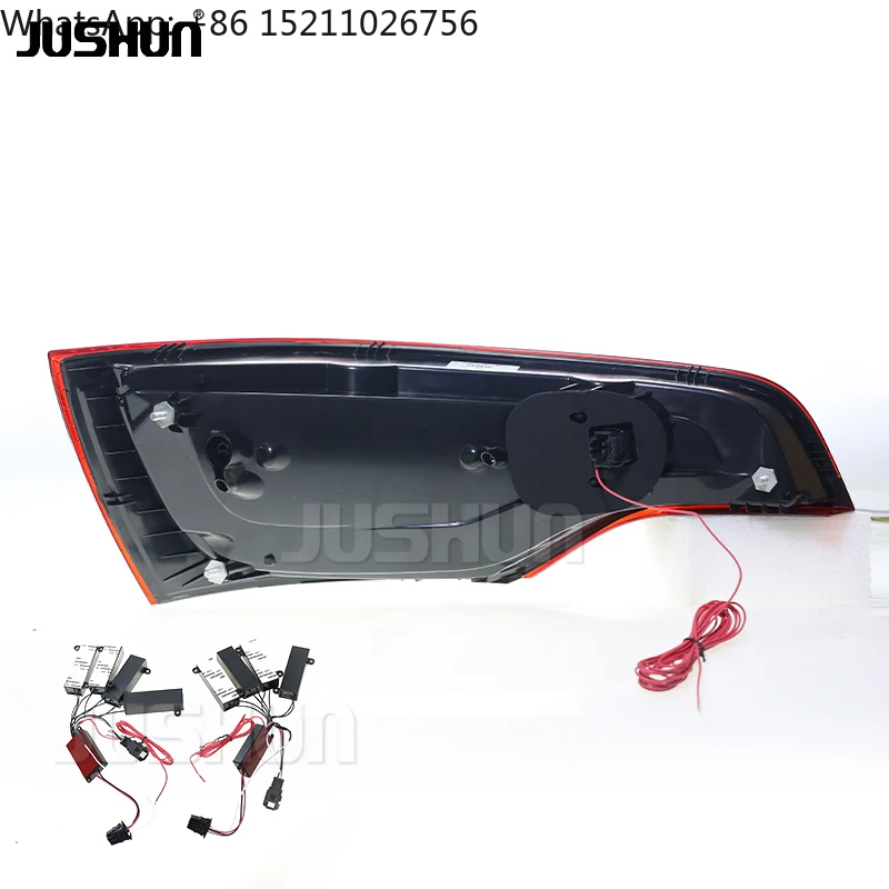 JUSHUN Tail Lamp for Audi Q7 Tail Lights 2006-2015 Q7 LED Tail Light DRL Brake Reverse Stop Lamp Automotive