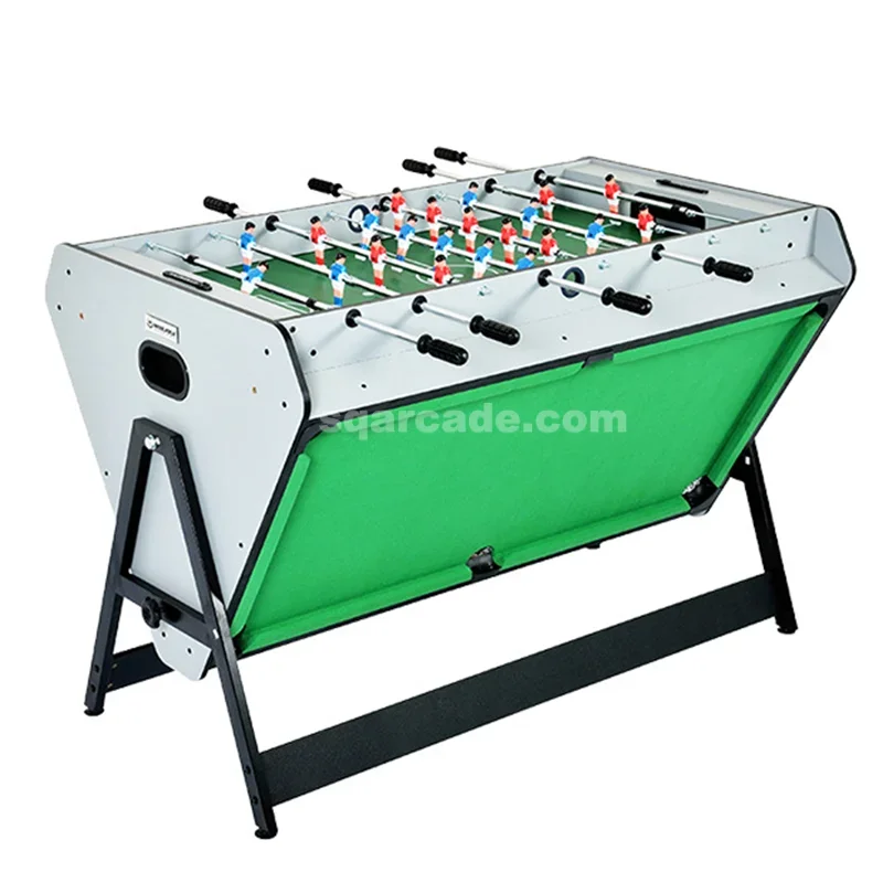 Indoor High Quality Stock 3 in 1 Multi Game Swivel Pool Table/Football/Air Hockey Table For Sale