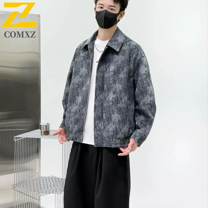 

COMXZ 2025 Luxury Baseball Collar Men Jacket Comfortable Outdoor Cycling Durable Jacket High Quality Lightweight Autumn Clothing