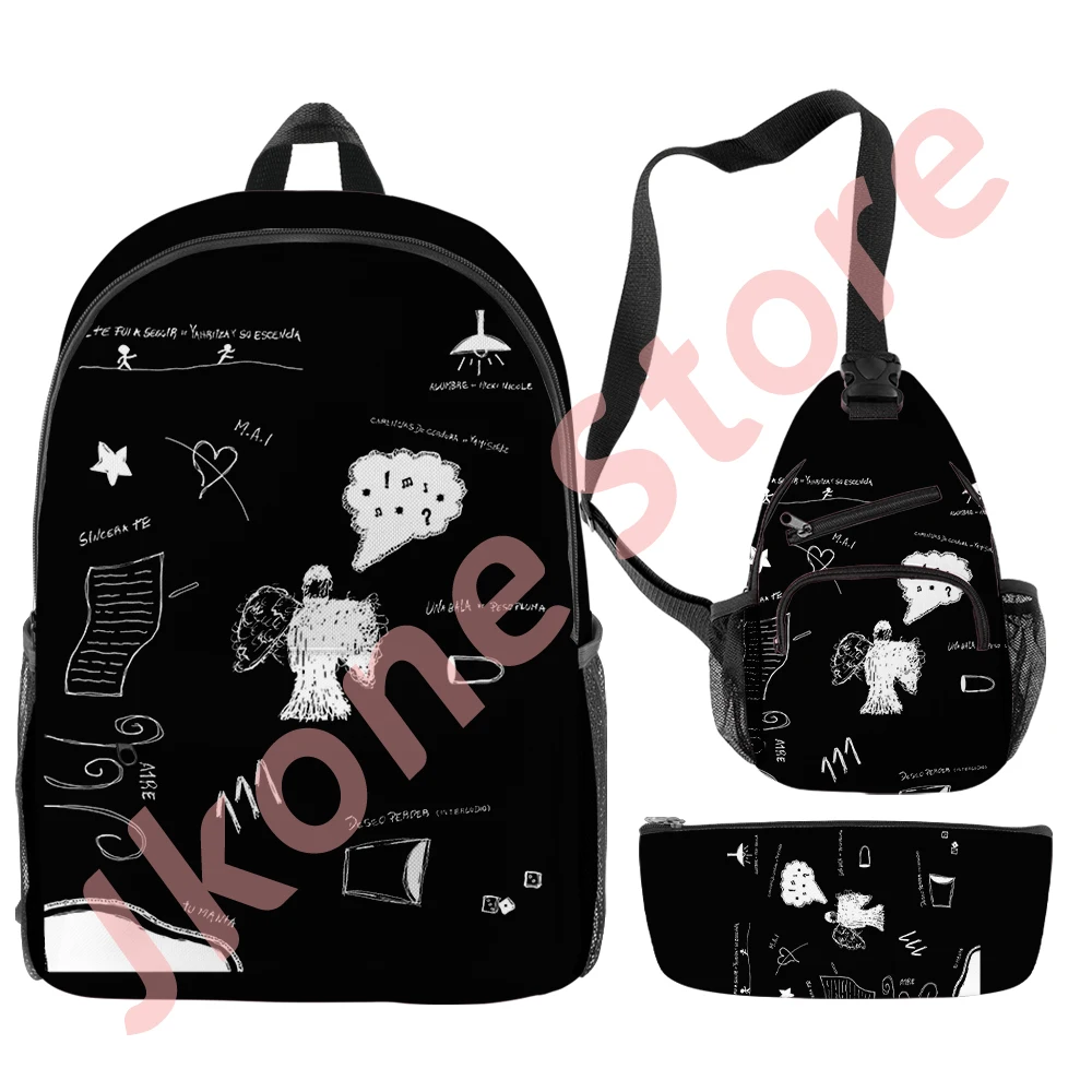 Milo J 111 Album Merch Backpack Set Singer Tour Print Bags Unisex Fashion Funny Casual Streetwear