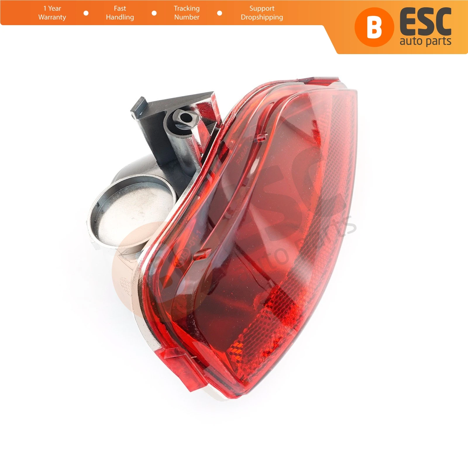 ESP989-2 Rear Fog End Light Lamp Lens 265605279R Right for Renault Symbol MK3 Logan Sedan Sandero Stepway MK2 Facelift