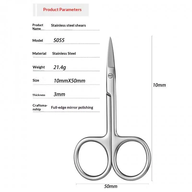 New Stainless Steel Surgical Straight Bend Tip Surgical Instruments Stitches Tissue Scissors  Emergency Field Equip Shearing